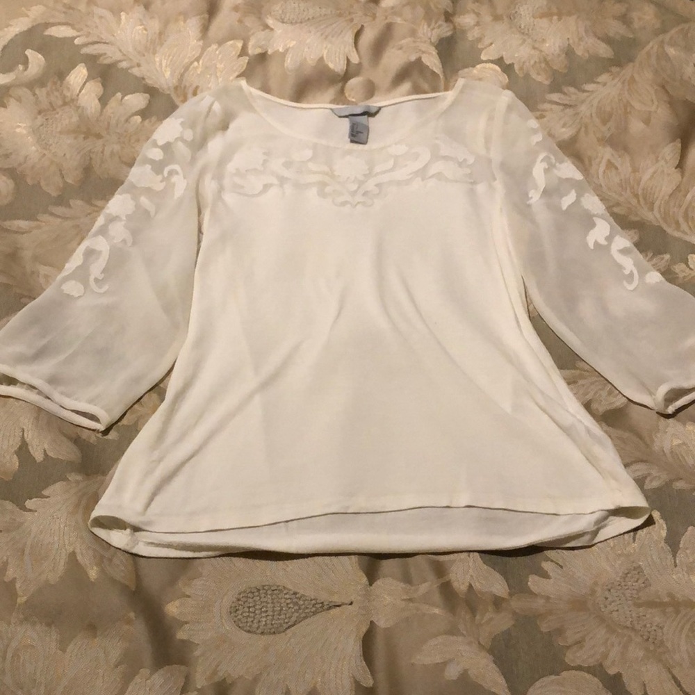 H&M lotus blouse